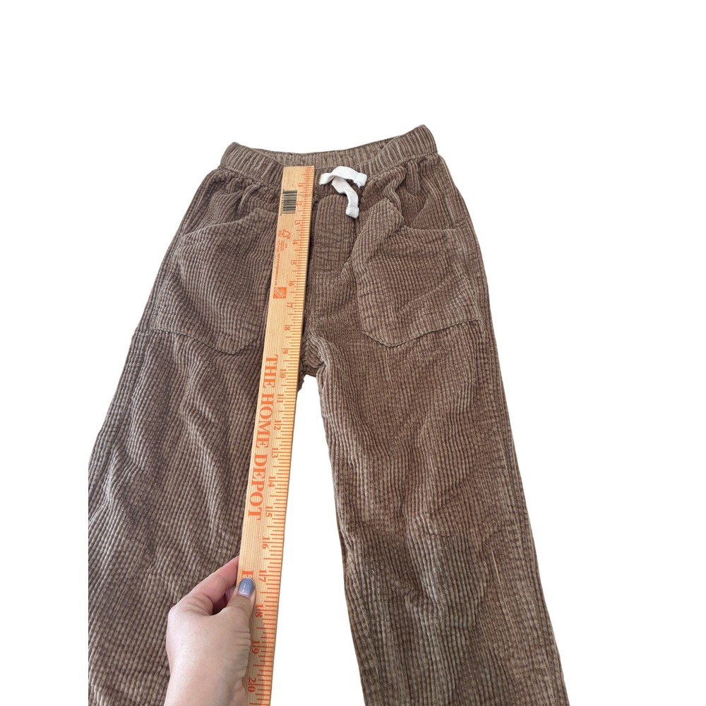 Easy Peasy Corduroy Pants Kids 5T Brown Organic Cotton Straight Leg - Picture 5 of 6